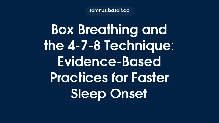 Box Breathing and the 4‑7‑8 Technique: Evidence‑Based Practices for Faster Sleep Onset Thumbnail