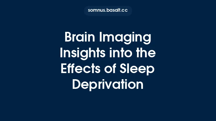 Brain Imaging Insights into the Effects of Sleep Deprivation Thumbnail