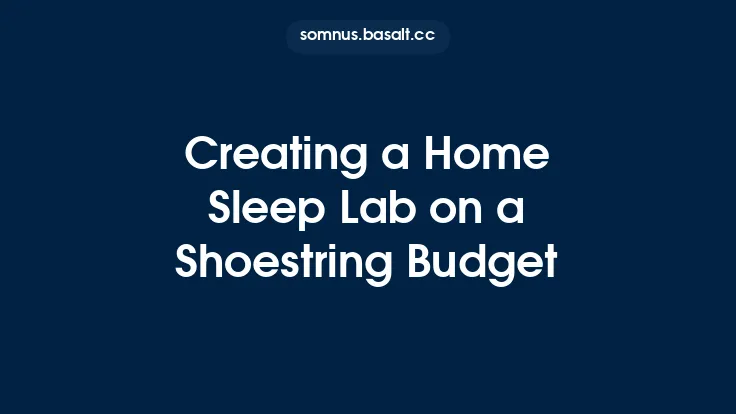 Creating a Home Sleep Lab on a Shoestring Budget Thumbnail