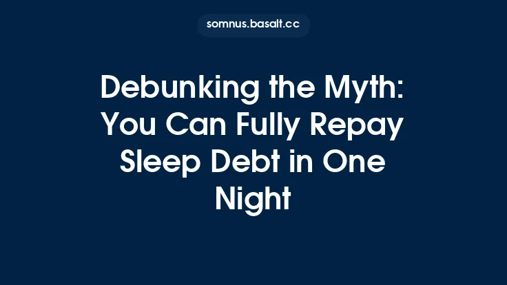 Debunking the Myth: You Can Fully Repay Sleep Debt in One Night Thumbnail