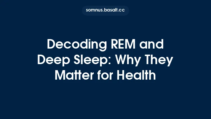 Decoding REM and Deep Sleep: Why They Matter for Health Thumbnail