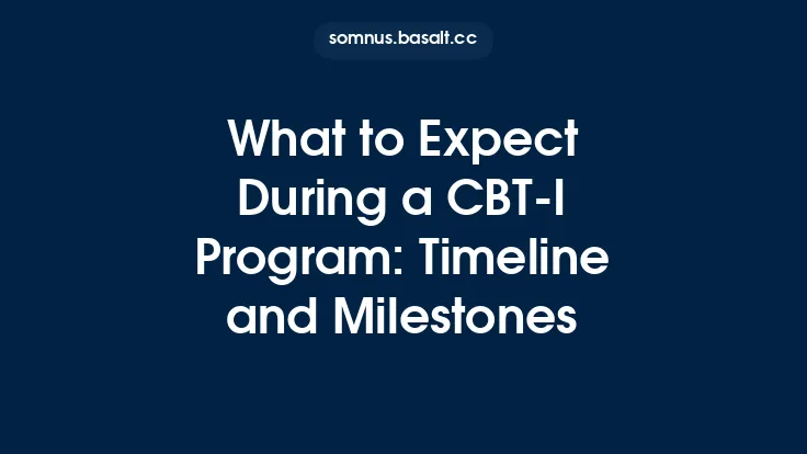 What to Expect During a CBT‑I Program: Timeline and Milestones Thumbnail