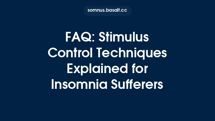 FAQ: Stimulus Control Techniques Explained for Insomnia Sufferers Thumbnail