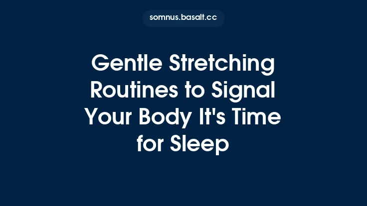 Gentle Stretching Routines to Signal Your Body It