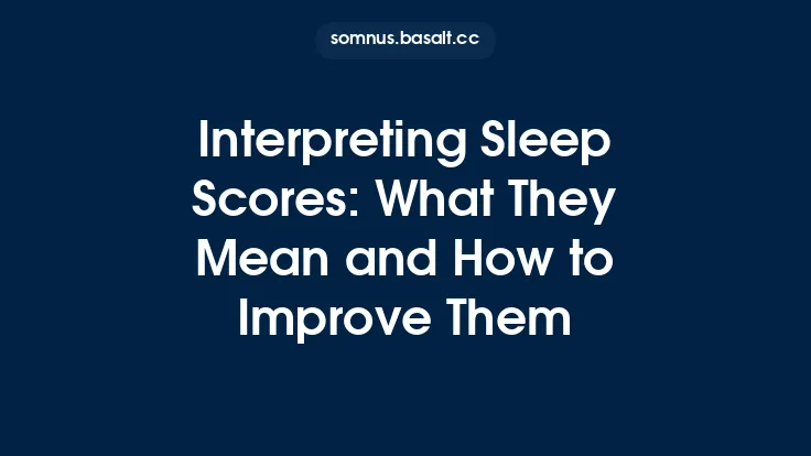 Interpreting Sleep Scores: What They Mean and How to Improve Them Thumbnail