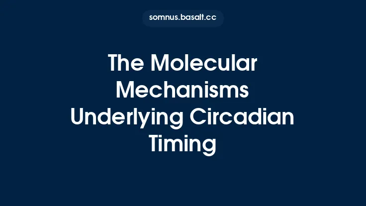 The Molecular Mechanisms Underlying Circadian Timing Thumbnail