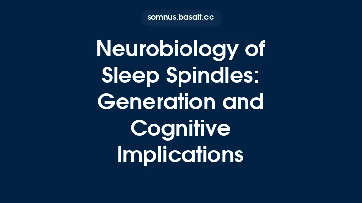 Neurobiology of Sleep Spindles: Generation and Cognitive Implications Thumbnail