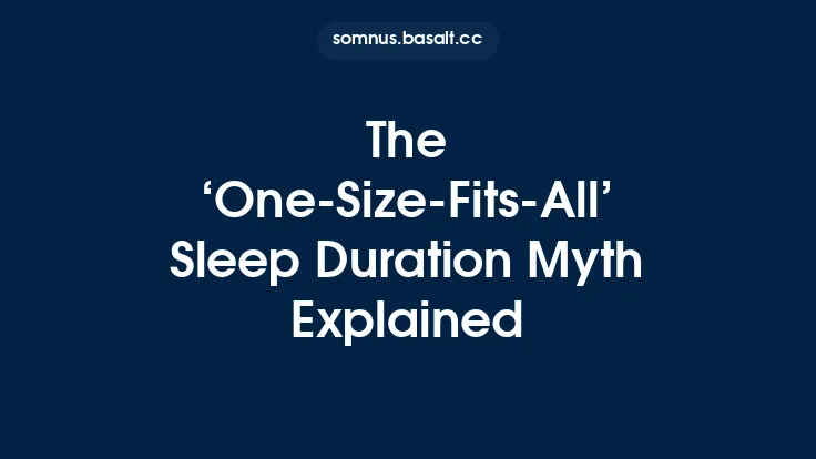 The ‘One‑Size‑Fits‑All’ Sleep Duration Myth Explained Thumbnail