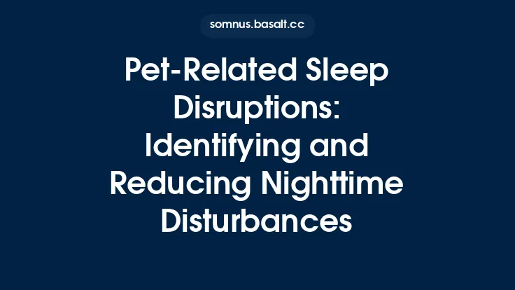 Pet‑Related Sleep Disruptions: Identifying and Reducing Nighttime Disturbances Thumbnail