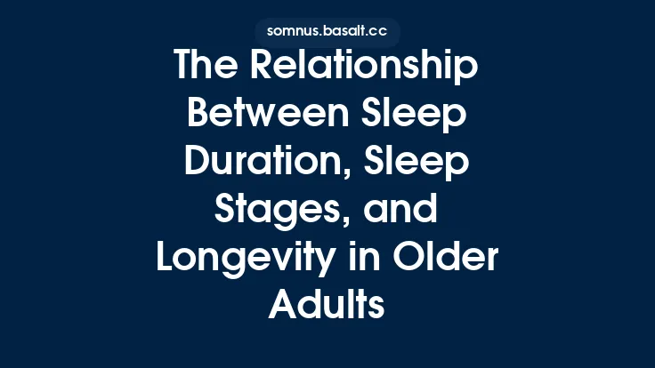 The Relationship Between Sleep Duration, Sleep Stages, and Longevity in Older Adults Thumbnail