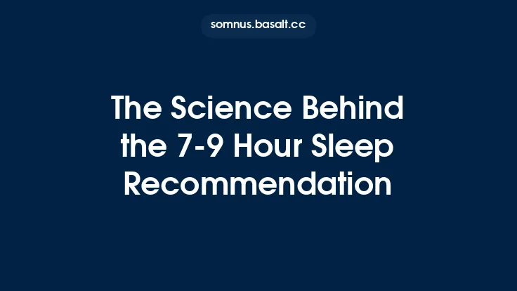 The Science Behind the 7‑9 Hour Sleep Recommendation Thumbnail