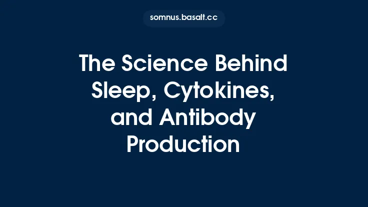 The Science Behind Sleep, Cytokines, and Antibody Production Thumbnail