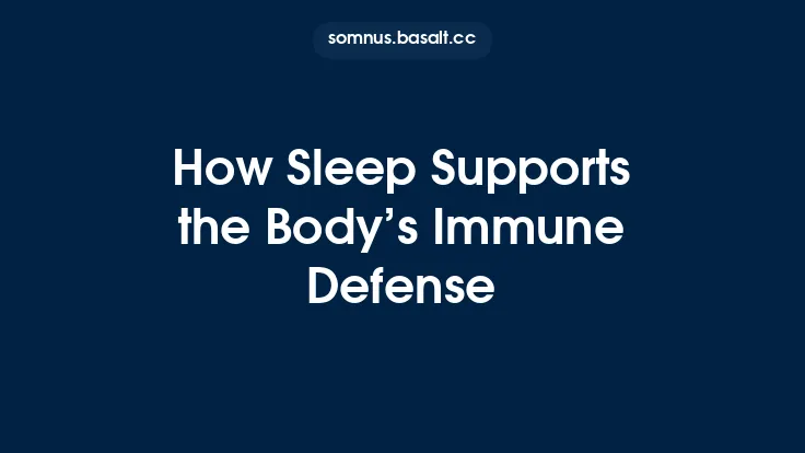 How Sleep Supports the Body’s Immune Defense Thumbnail