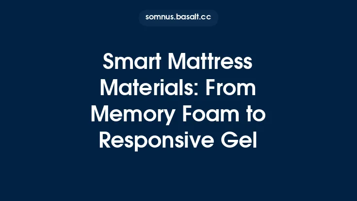Smart Mattress Materials: From Memory Foam to Responsive Gel Thumbnail