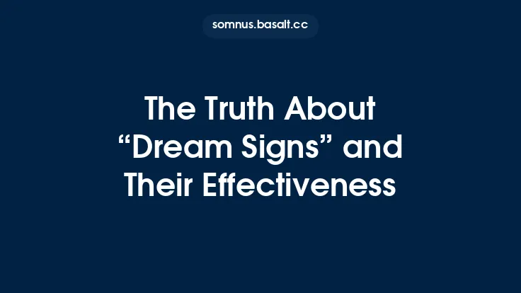 The Truth About “Dream Signs” and Their Effectiveness Thumbnail